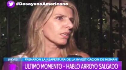 Sandra Arroyo Salgado, la jueza federal, ex esposa del fiscal Alberto Nisman, fallecido por motivos desconocidos luego de denunciar