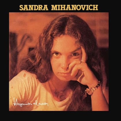 Sandra Mihanovich en la portada del álbum Hagamos el amor