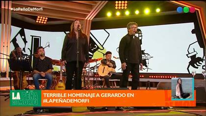 Sandra Mihanovich interpretó "Te abracé en la noche", de Fernando Cabrera (Foto: Captura de TV)