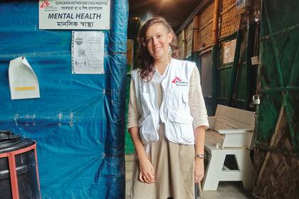 Sandra Zanotti trabaja en salud mental en Cox's Bazar, Bangladesh