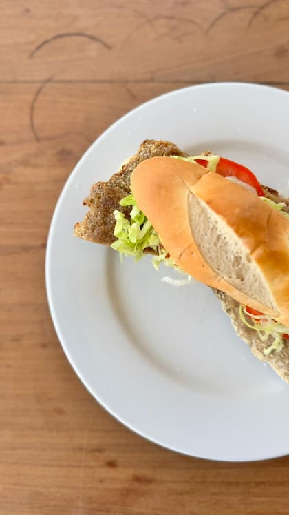 Sandwich de milanesa de Paraje 8