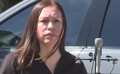 Sandy Martínez dio una conferencia de prensa en 2021, cuando su litigio comenzó, para acusar la que ella consideró una injusticia por parte de las autoridades locales