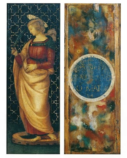 Santa Catalina de Alejandría, Rafael
Sanzio, 1500-1503, óleo sobre tabla