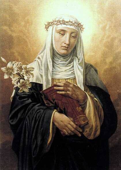 Santa Catalina de Siena fue beatificada en 1970 por el papa Pablo VI gracias a los milagros que hizo tanto en vida como después de muerta