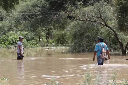 Santa Victoria, Salta. Evacuados en la zona de La Curvita