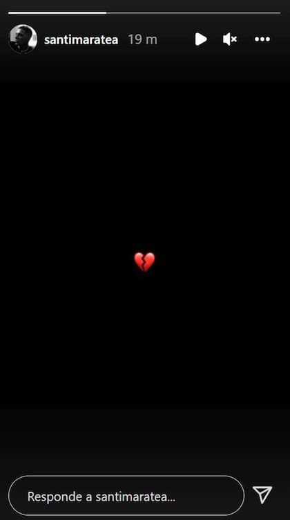 Santi Maratea expresó su dolor por la muerte de Ezra (Crédito: Instagram/@santimaratea)