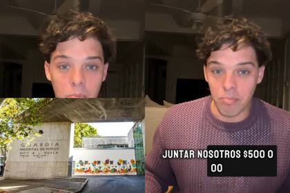 Santi Maratea lanzó una colecta la realización de una sala adaptada para niños en el Hospital Vilela de Rosario (Foto: Captura de video / Instagram @santimaratea)