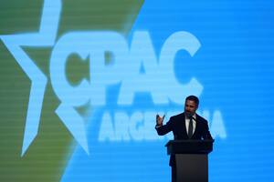 Santiago Abascal, presidente de VOX España, en la CPAC
