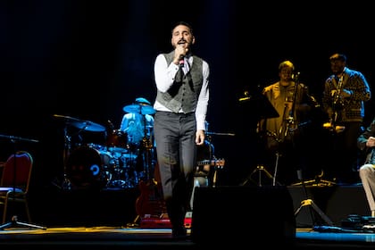 Santiago Aysine en el Acusticazo del B.A.Rock, en el Gran Rex en junio de este año