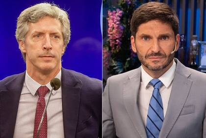 Santiago Bausili, presidente del BCRA, y Maximiliano Pullaro. Ayer el gobierno de Santa Fe pidió el fin del encarecimiento del crédito a los productores que retienen más de 5% de soja