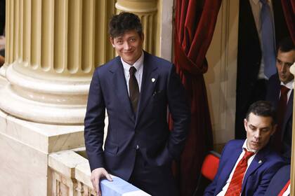 Santiago Caputo en la apertura de sesiones ordinarias en el Congreso Nacional