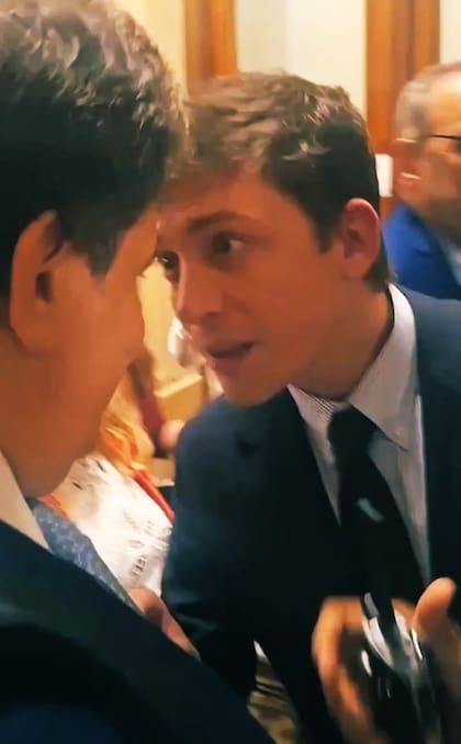Santiago Caputo increpó a Manes en un pasillo del Congreso
