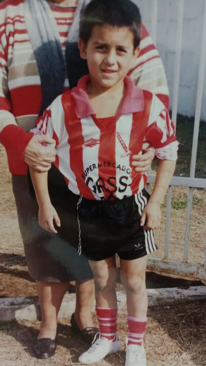 Santiago Colombatto, de pequeño, en Ucacha