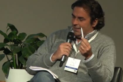 Santiago del Carril, Chief commercial officer de Agrotoken, durante el evento