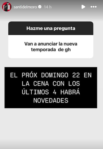 Santiago del Moro confirmó una nueva edición de Gran Hermano