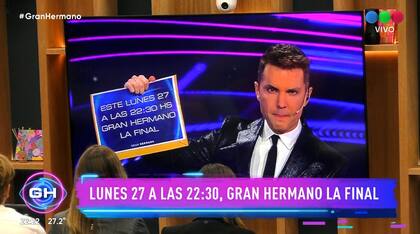Santiago del Moro finalmente anunció la fecha de la gran final de Gran Hermano (Captura de TV)