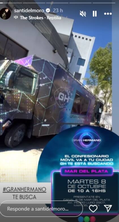 Santiago del Moro mostró el confesionario móvil con el que pudieron presentarse los nuevos participantes de Gran Hermano