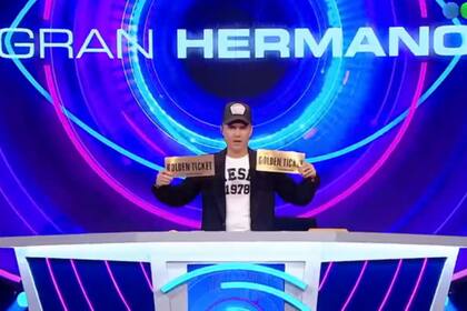 Santiago del Moro presentó los tickets golden en GH (Captura video)