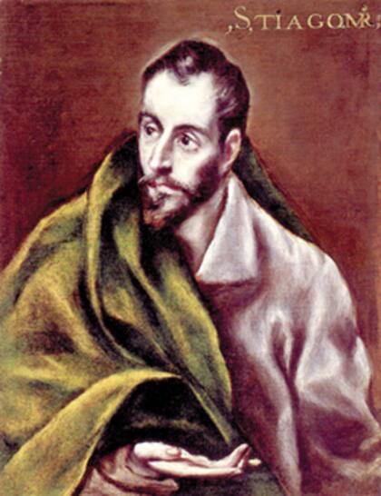 Santiago, el apóstol, de El Greco, es la imagen de la espiritualidad. La obra procede de una colección privada