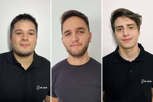 Santiago Esmoris (28), Gonzalo Rioja (32) y Agustín Albiero (28)