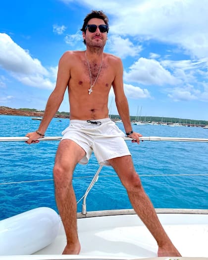 Santiago Gómez Romero, a puro relax, en una foto que subió a su Instagram