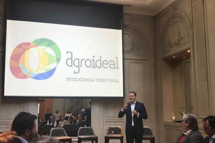 Santiago Gowland, durante la presentación de la plataforna