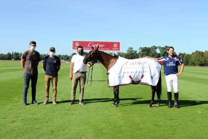 Santiago Laborde, compatriota y compañero de los Castagnola en Les Lions/Great Oaks, jugó con Clarita, la mejor ejemplar de la primera semifinal.