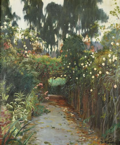Santiago Rusiñol, "Camino de rosas", s/f