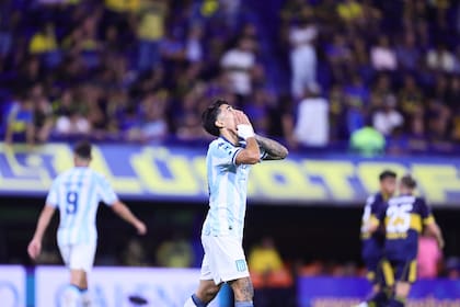 Santiago Solari tuvo una chance muy clara en el clásico ante Boca, pero no pudo convertir