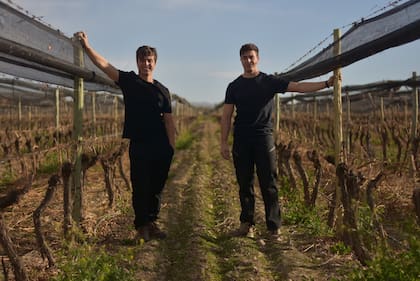 Santiago y Agustín Balestra Zingaretti, responsables de la Bodega Flor Silvestre