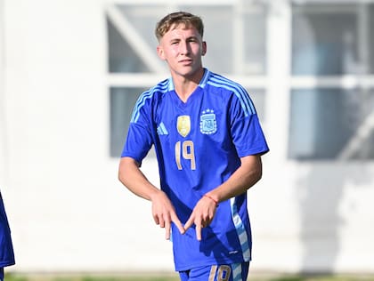 Santino Andino es una de las cartas ofensivas de la selección argentina para el Sudamericano