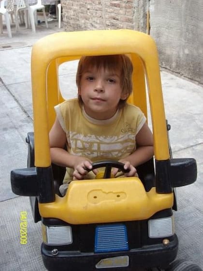 Santino Curto en su infancia