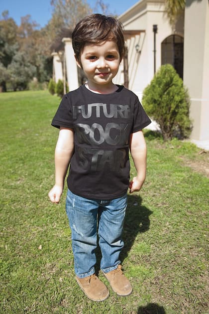 Santino, de tres años, es un nene muy sensible, según su madre