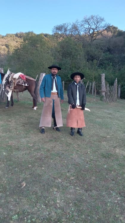 Santos Clemente Vera y su hijo Eduardo