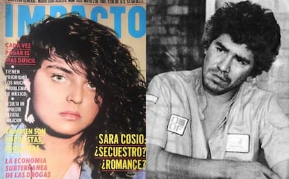 Sara Cosio y Caro Quintero. El secuestro de la menor fue seguido tanto por los cronistas policiales como por las revistas del corazón
