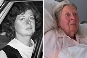 Sara Jane Moore, la mujer que intentó asesinar al presidente estadounidense Gerald Ford en 1975 (izquierda), cumplió 30 años de prisión y continúa viva y lúcida en la actualidad (derecha), aunque nunca pudo definir bien por qué quiso convertirse en una magnicida