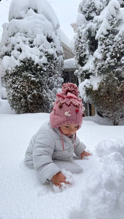 Sara, la hija de un ao de Facu Campazzo y su esposa. Crdito: Instagram