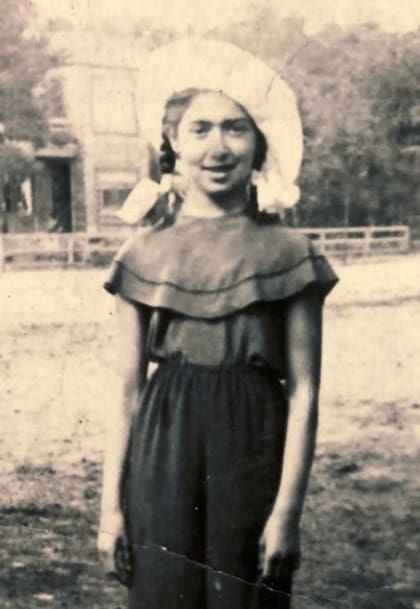 Sara Rus, de niña. Foto: Museo del Holocausto de Buenos Aires