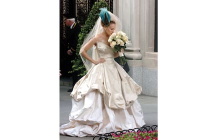 Sarah Jessica Parker en su fallida boda con un vestido de novia de Vivienne Westwood