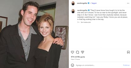 Sarah Michelle Gellar se encargó de despedir a Nicholas Brendon, quien fue su compañero más leal en Buffy, la cazavampiros