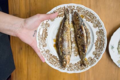 Sardinas a la plancha, uno de los platos de la carta.