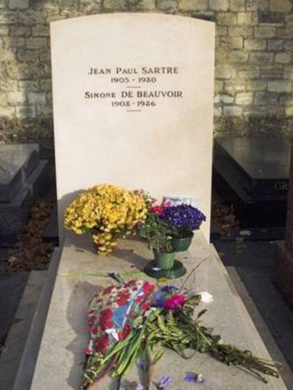 Sartre y de Beauvoir, unidos aún después de la muerte