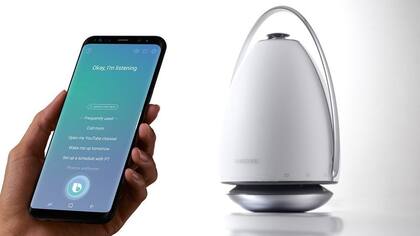 Sasmung planea un parlante conectado al estilo de Amazon Echo, pero con el asistente Bixby como interlocutor