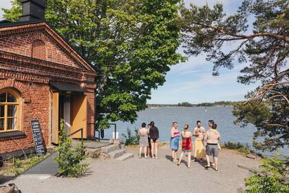 Sauna público de la isla de Lonna