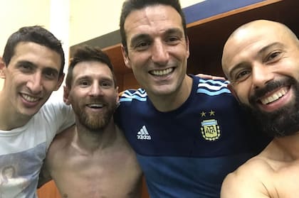 Ángel Di María y Lionel Messi, son dos jugadores con los que sueña Mascherano, pero que Scaloni sabe que no estarían disponibles para París