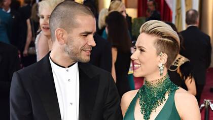 Scarlett Johansson y su ex, en tiempos más felices