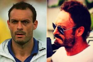 Schillaci, hace 30 años en el Mundial de Italia y hoy, con un look moderno