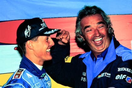 Schumacher y Briatore, en los tiempos de Benetton