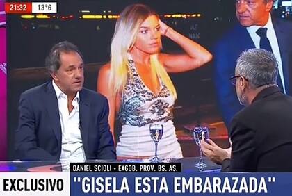 Scioli reveló el embarazo de su pareja con Rial