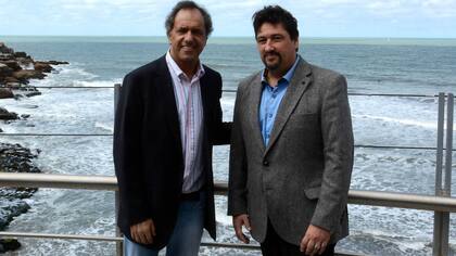 Scioli y Closs, hoy, en Mar del Plata